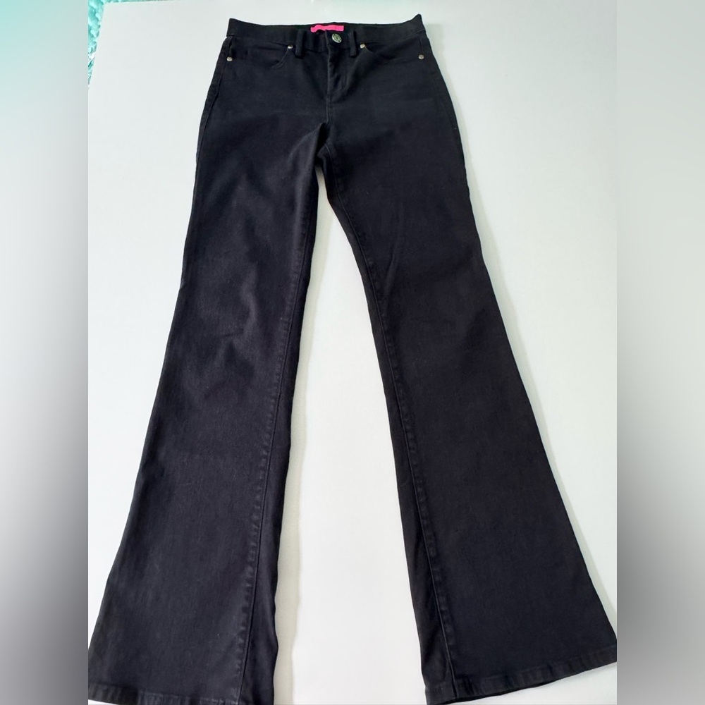 Lilly Pulitzer South Ocean High Rise Jeans in Black Oynx - Picture 5 of 9